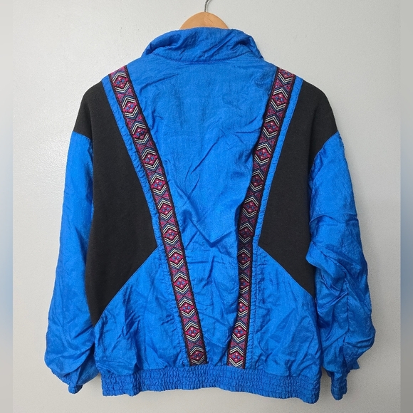 Vintage 80's 90's Lavon by Cheerful Corp Blue 1/2 Zip Sweater Size Medium *Read* - Picture 8 of 11